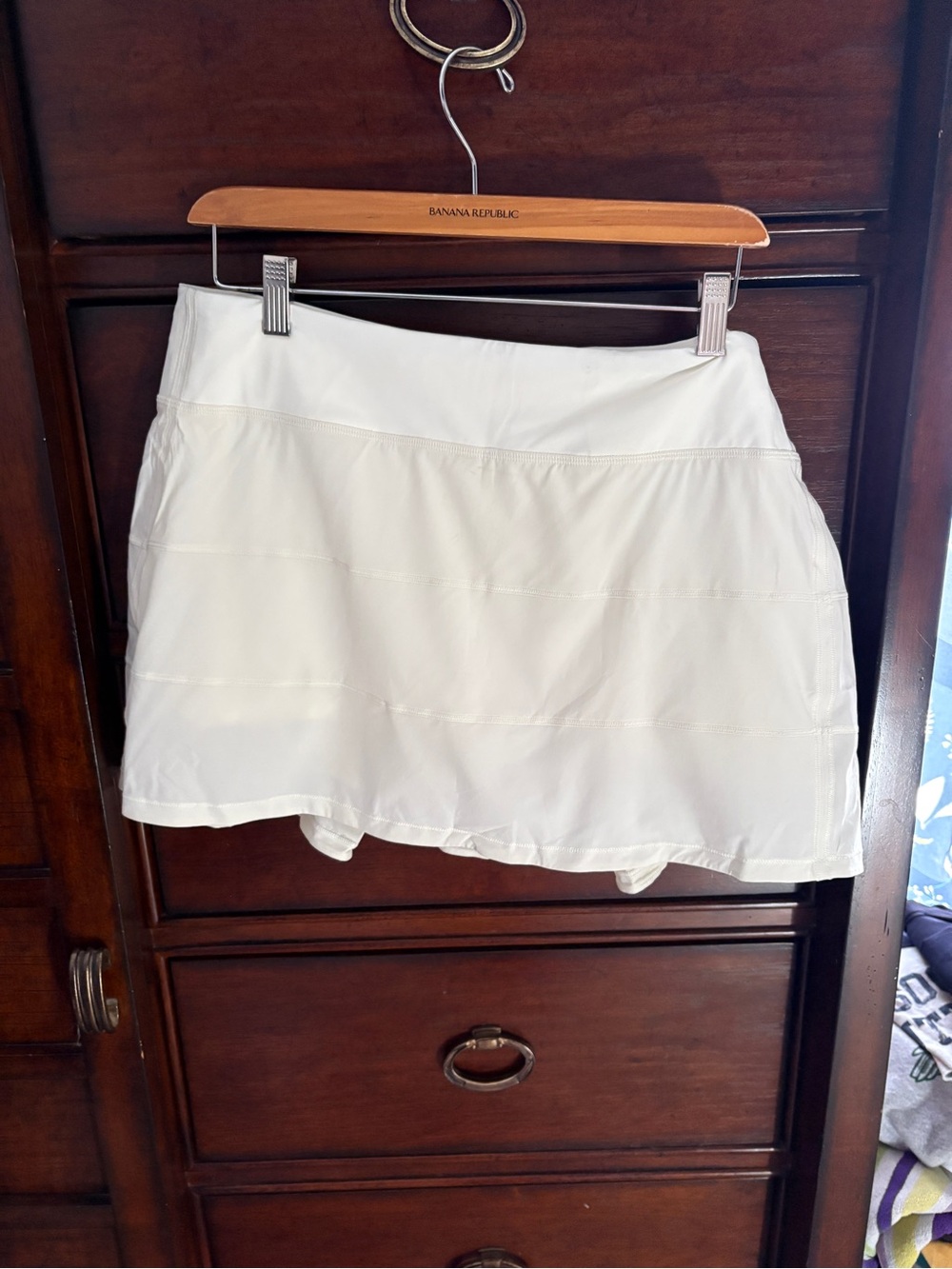 lululemon Light Yellow Athletic Tiered Mini Skirt